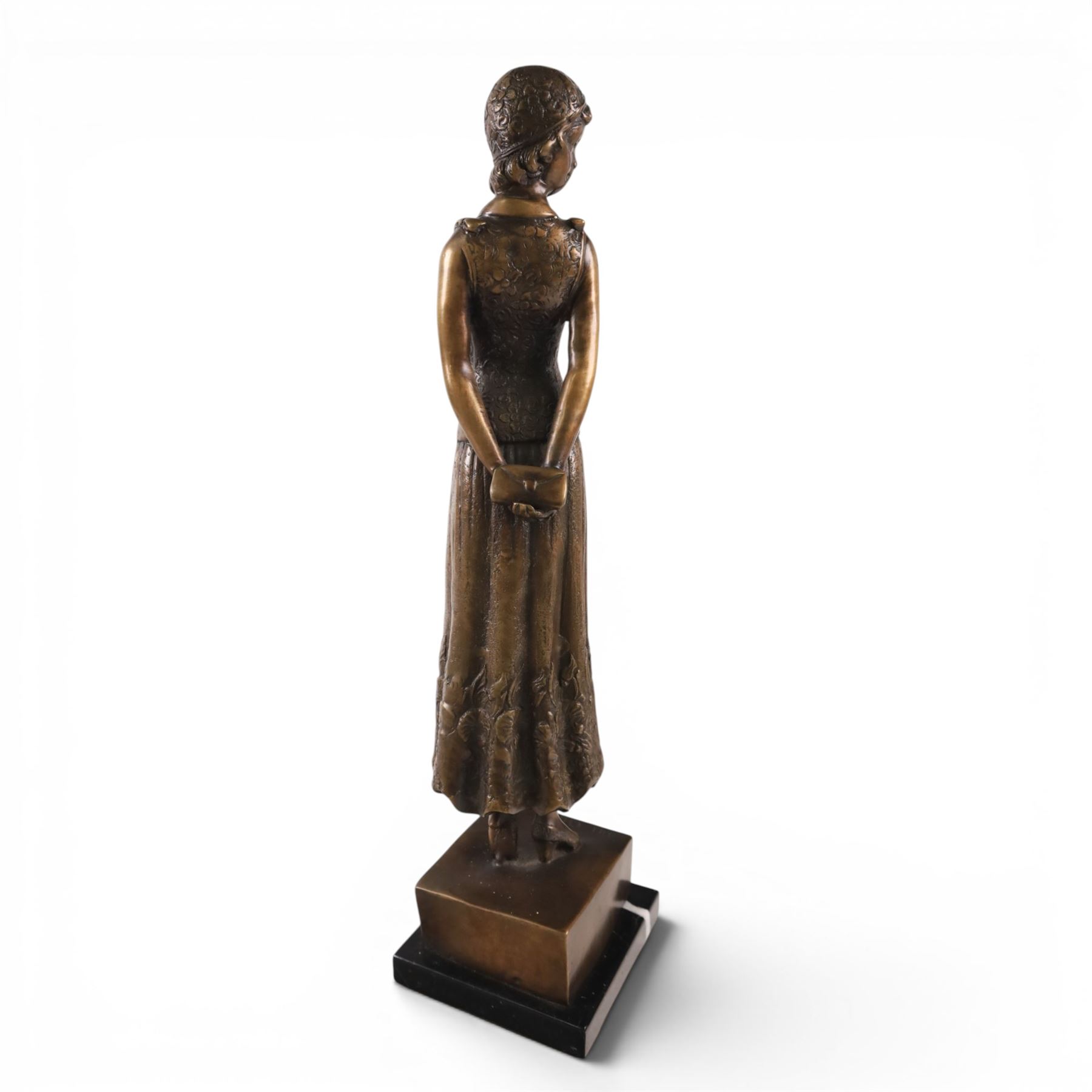 After Chiparus three Art Deco figures modelled dances, H60cm 