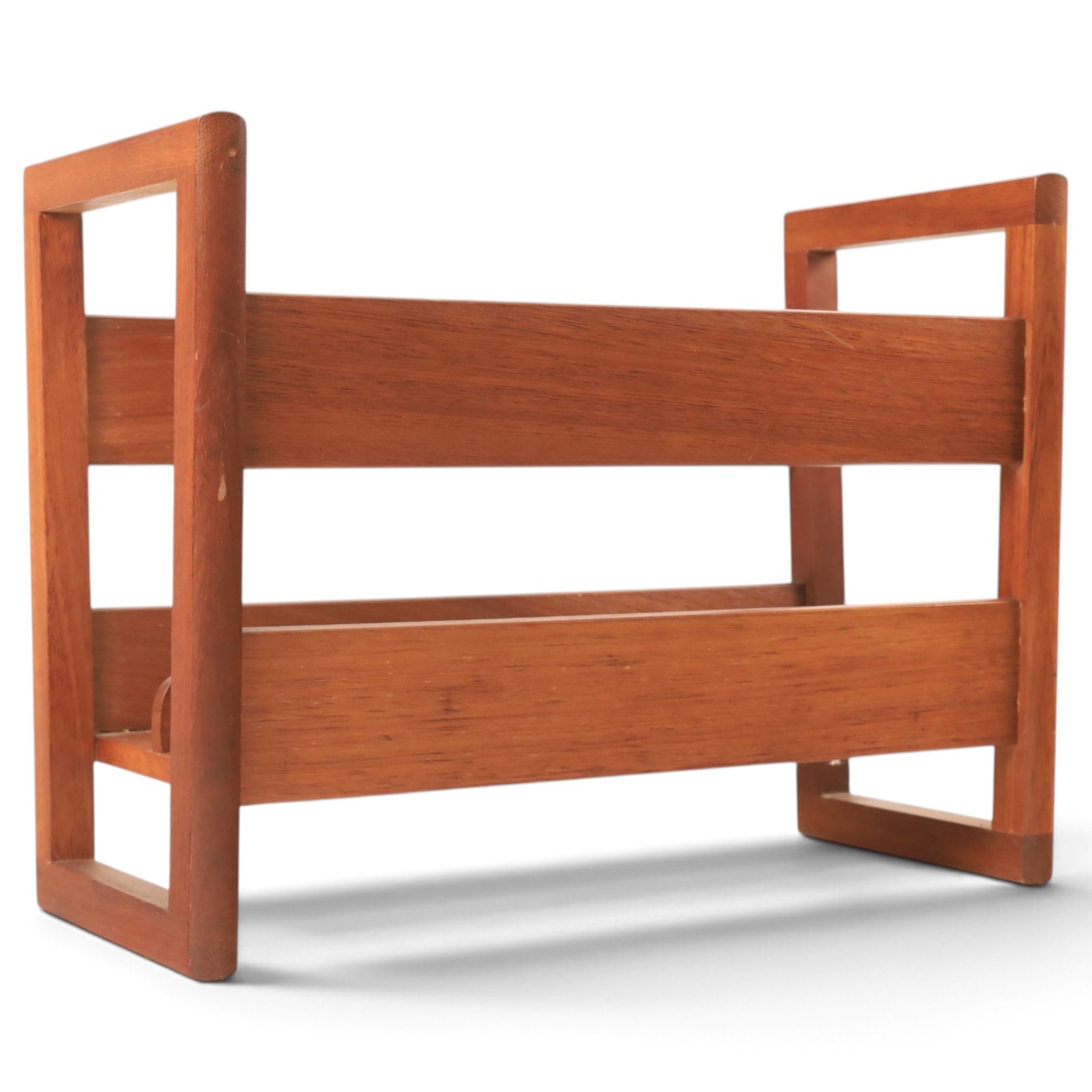  Guy Rogers - mid 20th century teak magazine rack