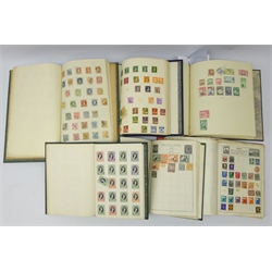  Collection of Queen Victoria and later Great British and World stamps in six albums including small number of Chinese stamps, Germany, Norway, Turkey, France, Switzerland,  mint British Guiana, mint Queen Elizabeth II etc, in one box  