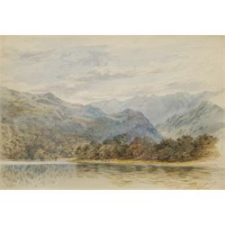 Thomas 'Tom' Dudley (British 1857-1935): 'Ullswater Head', watercolour signed titled and dated 1879, 24cm x 34cm