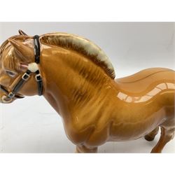 Beswick Norwegian Fjord Horse in Dun gloss, no. 2282, printed mark beneath, H16cm
