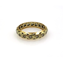  Two stone set gold dress rings hallmarked 9ct  