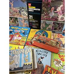 Corgi/Disney - Movie Vision, in original box, with Corgi projector, two Corgi Movie Viewers and nine films; together with 8mm film reels and strips to include Disney’s Dumbo, Mickey Mouse, Alice in Wonderland etc, most in original boxes