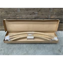 Two boxed wooden garden hammock frames 