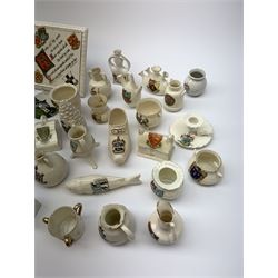 A collection of Crested ware, to include a number of examples by Goss. 