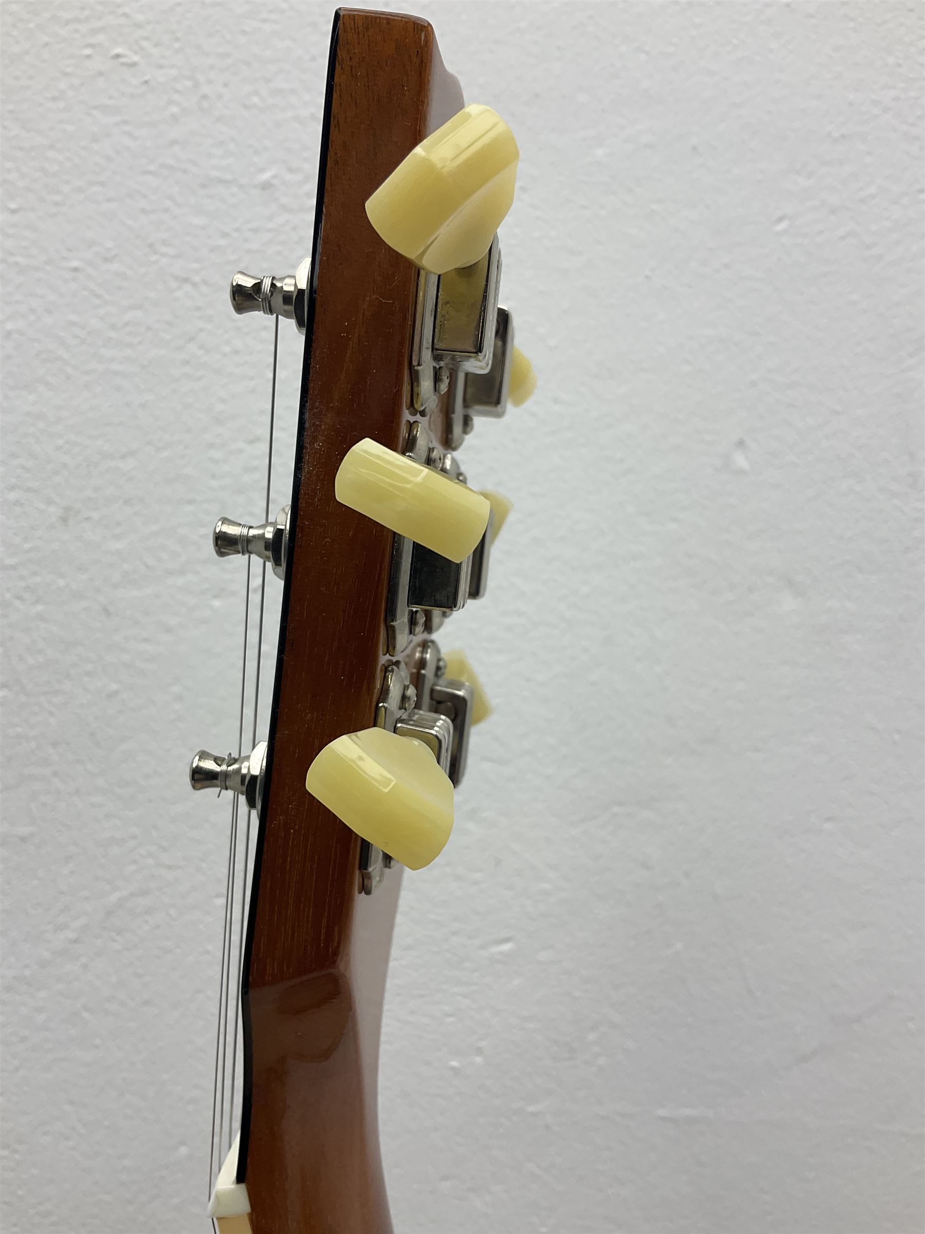 2011 Gibson Les Paul Traditional gold top electric guitar; serial number 103110461; with  mahogany back, twenty-two frets, 57 Classic humbuckers and bridge/stop bar tailpiece L100cm; in Gibson hardcase with owners manual and associated paperwork