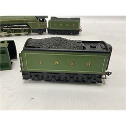 ‘00’ gauge - three hand built locomotives, using various Hornby parts, for restoration, comprising Class B12 4-6-0 no.8509 in LNER green; P2 class 2-8-2 ‘Thane of Fife’ no.2005 in LNER green; further similar example numbered 2002 in LNER green; further Hornby LNER tender; all unboxed (4) 