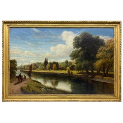 Philip Westcott (British 1815-1878): 'The Thames at Henley', oil on canvas signed and dated 1873, 72cm x 112cm
Provenance: J Leger & Son label verso