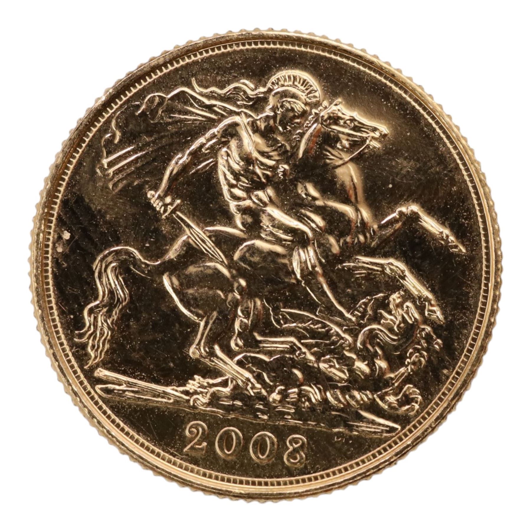 Queen Elizabeth II 2008 gold full sovereign coin