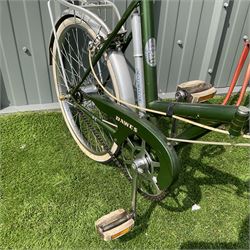 Dawes England vintage three speed folding bicycle together with Royal Enfield bicycle frame  - THIS LOT IS TO BE COLLECTED BY APPOINTMENT FROM DUGGLEBY STORAGE, GREAT HILL, EASTFIELD, SCARBOROUGH, YO11 3TX