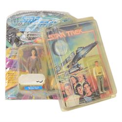 Mego Star Trek Dr McCoy 3 3/4 inch figurine, carded in blister packaging, together with a ...