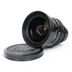 Cooke Mini S4/i 18mm T2.8 prime lens with PL mount, serial no. 8018-0714, with front and b...