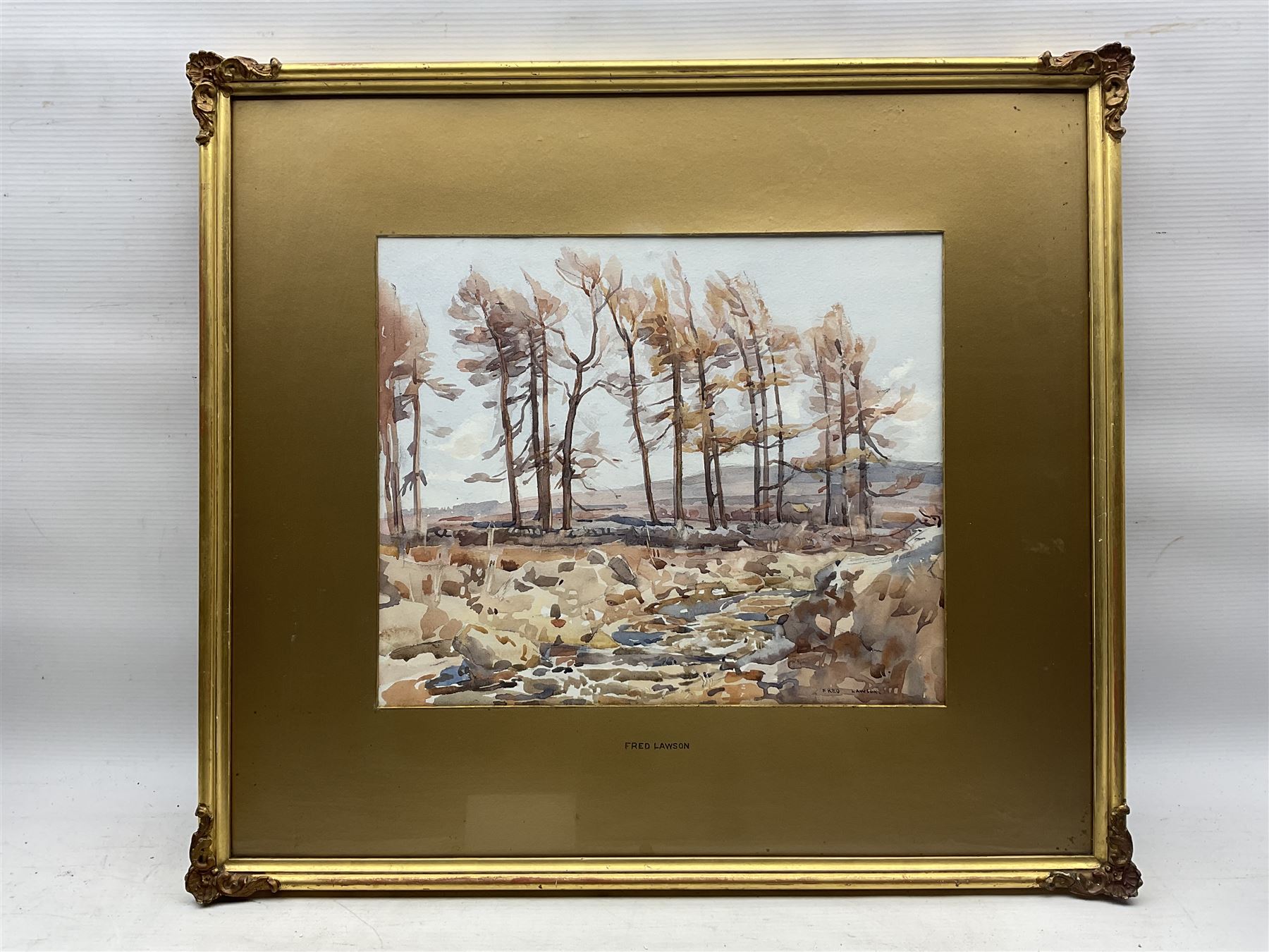 Frederick (Fred) Lawson (British 1888-1968): Autumn Trees and Forest, two watercolours signed 29cm x 34cm (2)