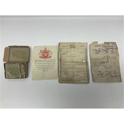 WW1 pair of medals comprising British war medal and Victory Medal awarded to 19774 Pte. G. Headlam Sea. Highrs.; another WW1 pair of medals comprising British War Medal and Mercantile Marine Medal awarded to Charles Filburn; WW2 group of five medals comprising 1939-45 War Medal, Defence Medal, 1939-45 Star, Africa Star and Burma Star; in issue box addressed to Mr. H, Smithson with medal slip; all with ribbons; and Edward VIII Coronation medal (10)