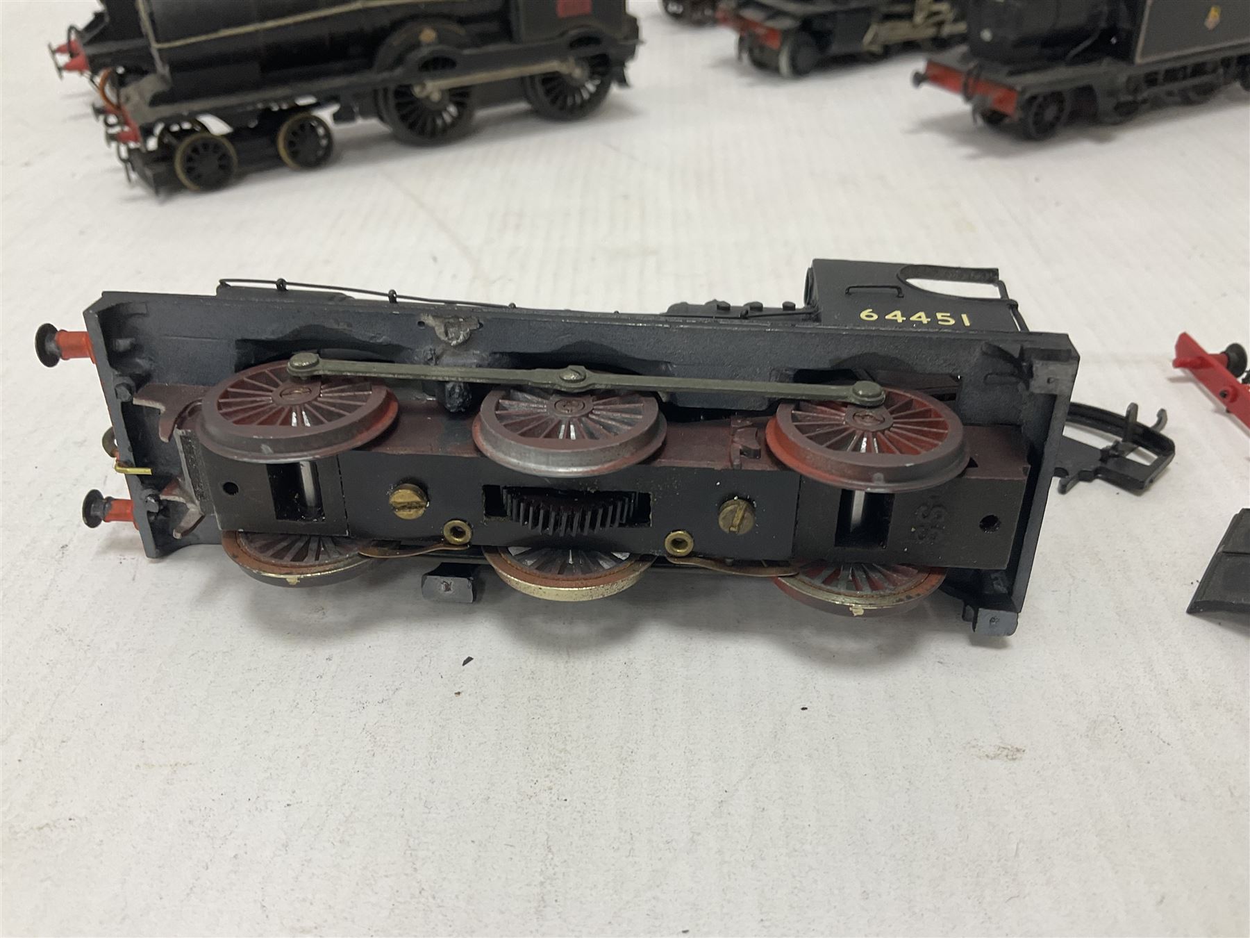 ‘00’ gauge - eight kit built steam locomotives, mostly for restoration comprising LNWR/LMS Whale G Class 0-8-0 no.49078 in BR black; Class J11 (Pom-Pom) 0-6-0 no.64451 in BR black; Class F4 2-4-2T no.67214 in BR black; Precursor Tank Whale ‘Dreadnought’ 4-4-0 no.659 in black; Class O2 2-8-0 no.63936 in BR black; Class A4 4-6-2T no.6978 in LNER crimson; Class C16 4-4-2T no.67489 in BR black; Class A6 4-6-2T no.69791 in BR black (8) 