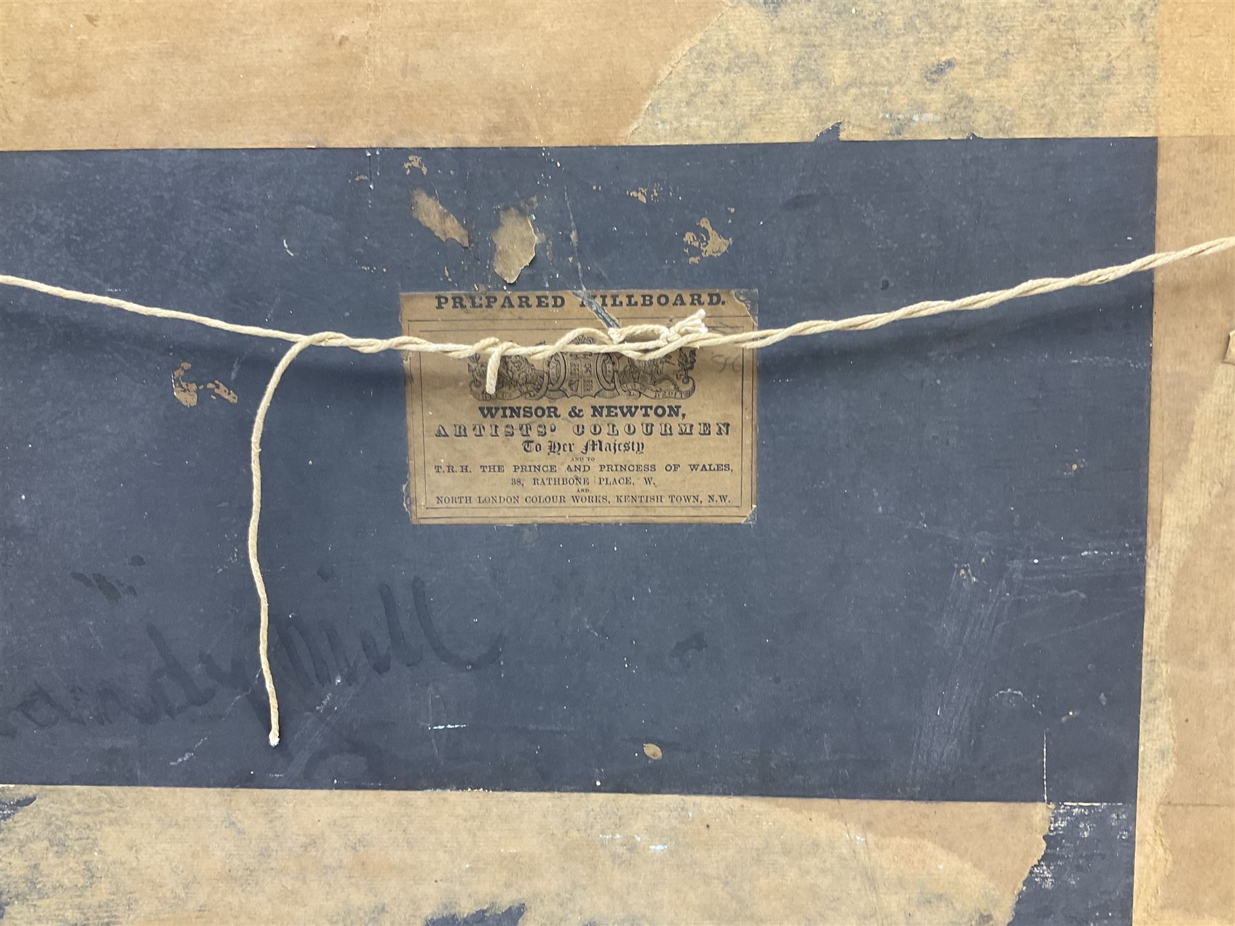 E Fraser (Scottish 19th century): Picnic Next to Roaring Waterfall, oil on board signed and dated 1884, 29cm x 44cm