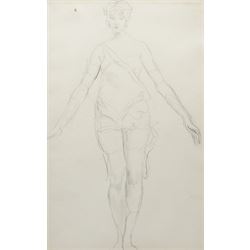 Augustus Edwin John O.M. (British 1878-1961): Full Length Portrait Study of a Classically ...