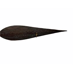 Carved hardwood ceremonial paddle, probably Oceanic, L164cm 