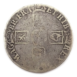  William III crown, date heavily rubbed  