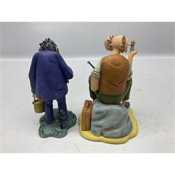 Ten Robert Harrop figures, comprising The World of Roald Dahl Mr Twit RD04 and The BFG RD03, boxed, The Camberwick Green Collection limited edition Mrs Honeyman CG04, The Mayor CGL04 and The Mayor and Philby in the Memorial Car CG68, The PG Chimps Collection Dolly PG003, boxed, Andy Capp by Reg Smythe Andy Capp AC01 and Flo AC02, boxed, and Country Companions English Setter CC21 and Flat Coat Retriever Fisherman CC13, boxed