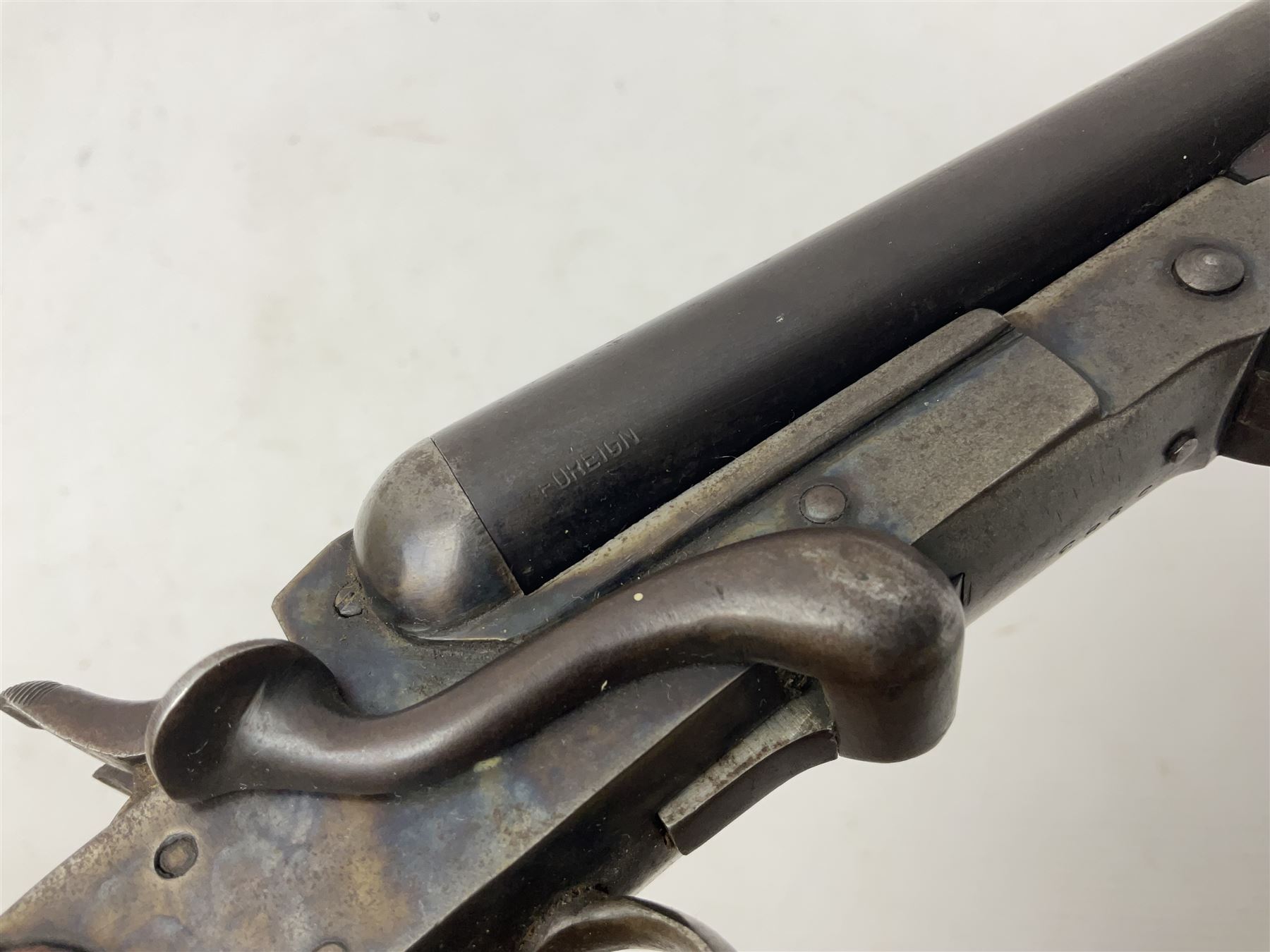 SHOTGUN CERTIFICATE REQUIRED - Belgian .410 folding double barrel hammer shotgun wit 71cm(28