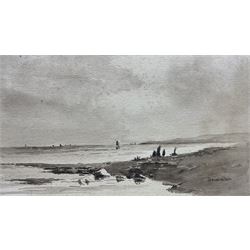 Josiah Wilson (British 19th/20th Century): 'South Scarborough' 'West Ayton' 'On Falsgrave Moor' 'South Shore' and 'On Lady Edith's Drive', set of Scarborough related watercolours signed and variously titled, max 20cm x 30cm; together with a collection of drawings by John Potter, variously signed and inscribed
