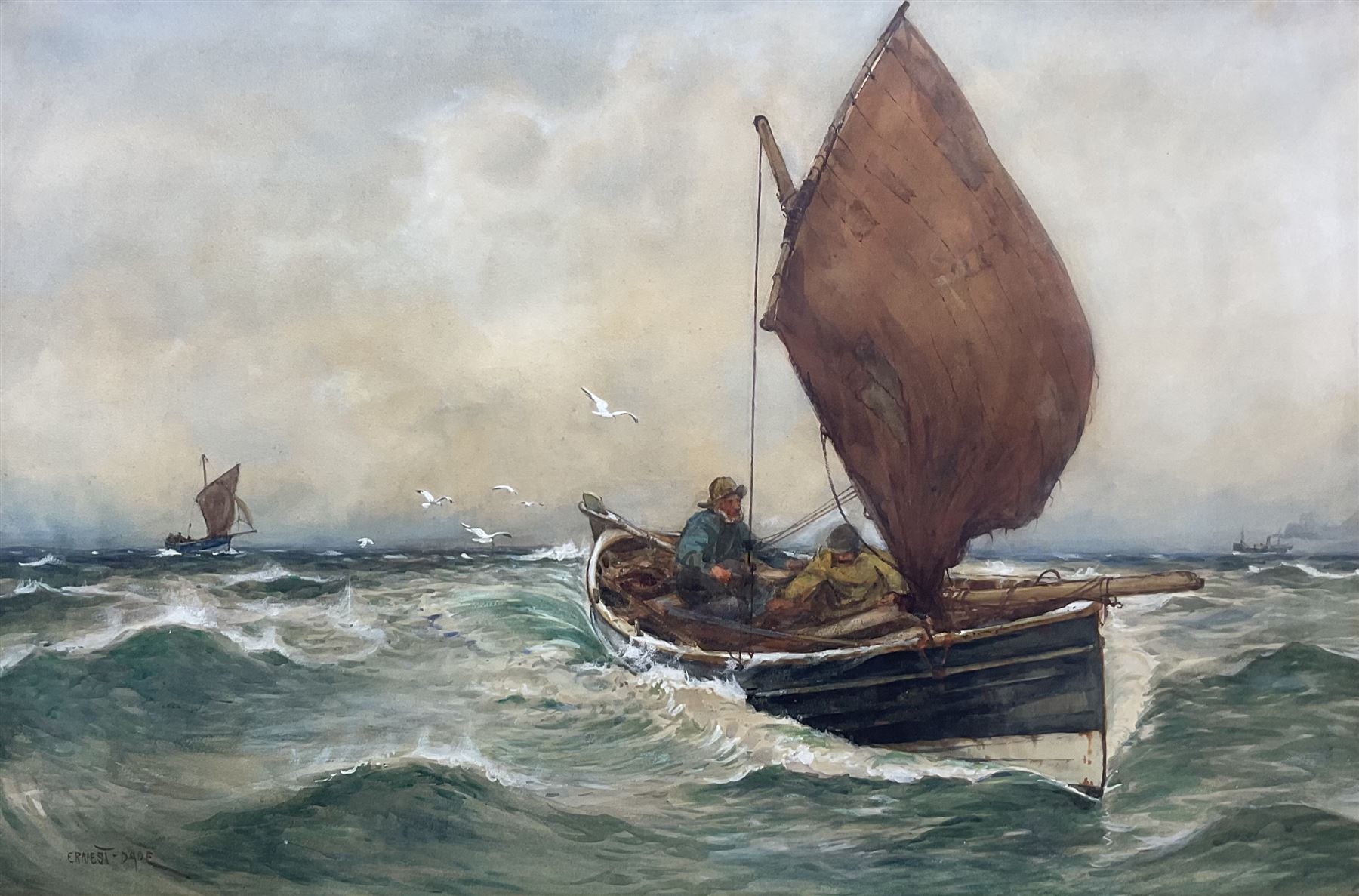 Ernest Dade (Staithes Group 1864-1934): 'Northumbrian Mules', watercolour signed 50cm x 75cm 
Provenance: private collection, purchased Phillips London 17th April 2000 Lot 247