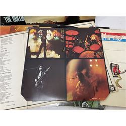 Collection of Rock, Punk and Pop vinyl LP records, including Tyrannosaurus Rex A Beard of Stars, Black Sabbath Paranoid, Derek & The Dominoes Layla, David Bowie Lodger, Kraftwerk Computer World, The Police Zenyatta Mondatta, etc