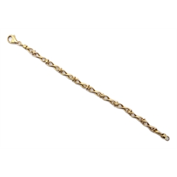  9ct gold fancy link chain bracelet, stamped 375  