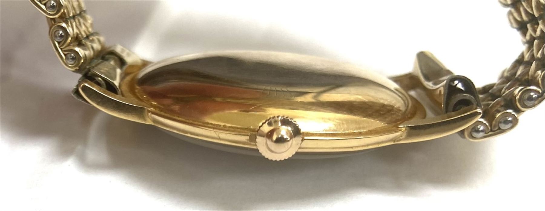 Rolex Precision Metropolitan Chronometer, gentleman's 18ct gold manual wind wristwatch, circa 1950s, Ref. 4325, case No. 376489, on gilt strap