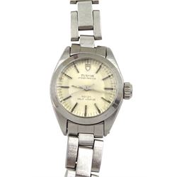 Tudor Oyster Princess stainless steel automatic wristwatch, Ref. 7604, boxed with papers