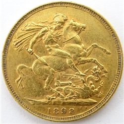  Queen Victoria 1898 gold full sovereign  