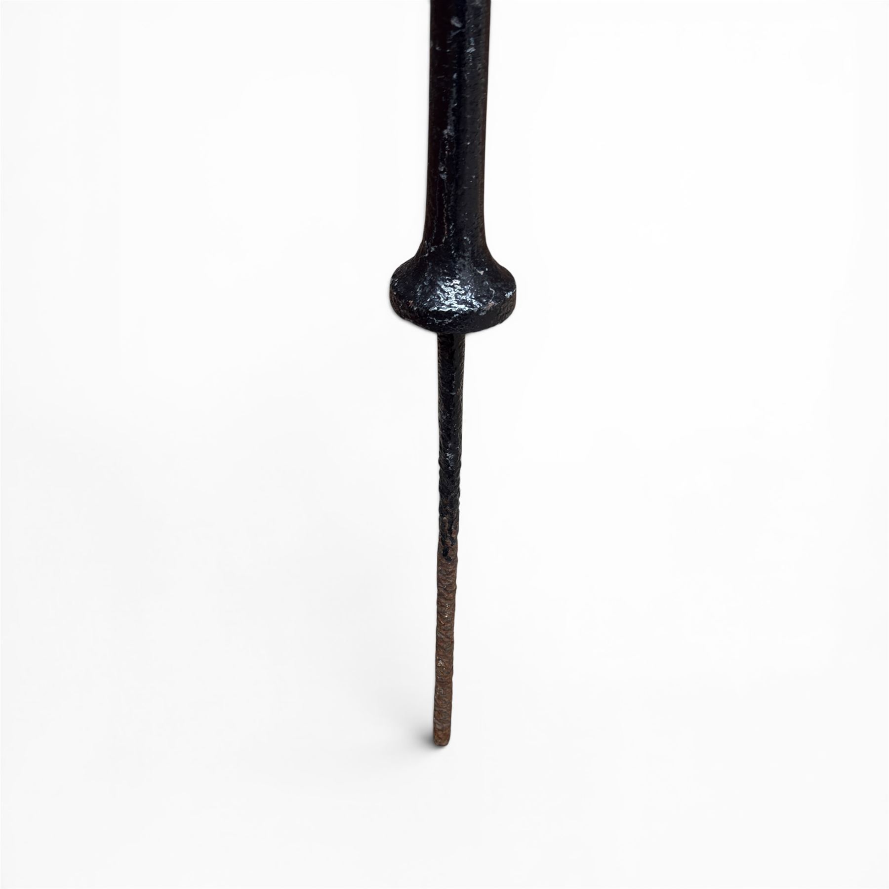 Wrought iron weather vane, lacking pointer