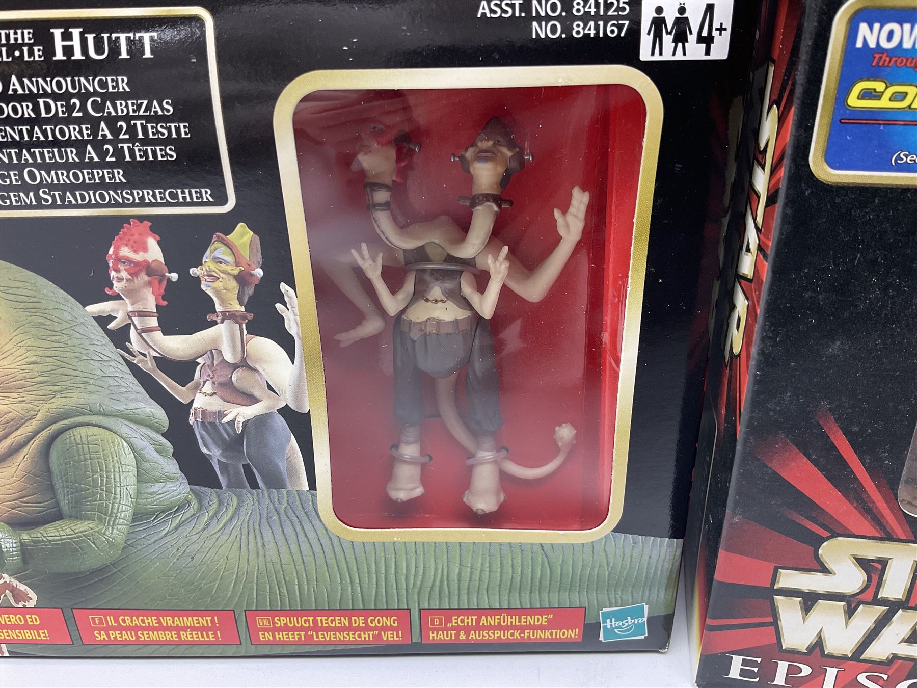 Star Wars - Episode 1 - Kaadu & Jar Jar Binks, Jabba The Hutt, two x Mos Espa Encounter, Opee & Qui-Gon Jinn, Watto's Box, Ammo Wagon & Falumpaset, Gungan Assault Cannon, Sith Speeder & Darth Maul, Armoured Scout Tank with Battle Droid and Gungan Catapult Accessory Set; all boxed (11)