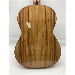 Juan Montes Rodriguez Spanish Flamenco acoustic guitar model R6; bears label dated 2020; in metallic finish fitted hard carrying case