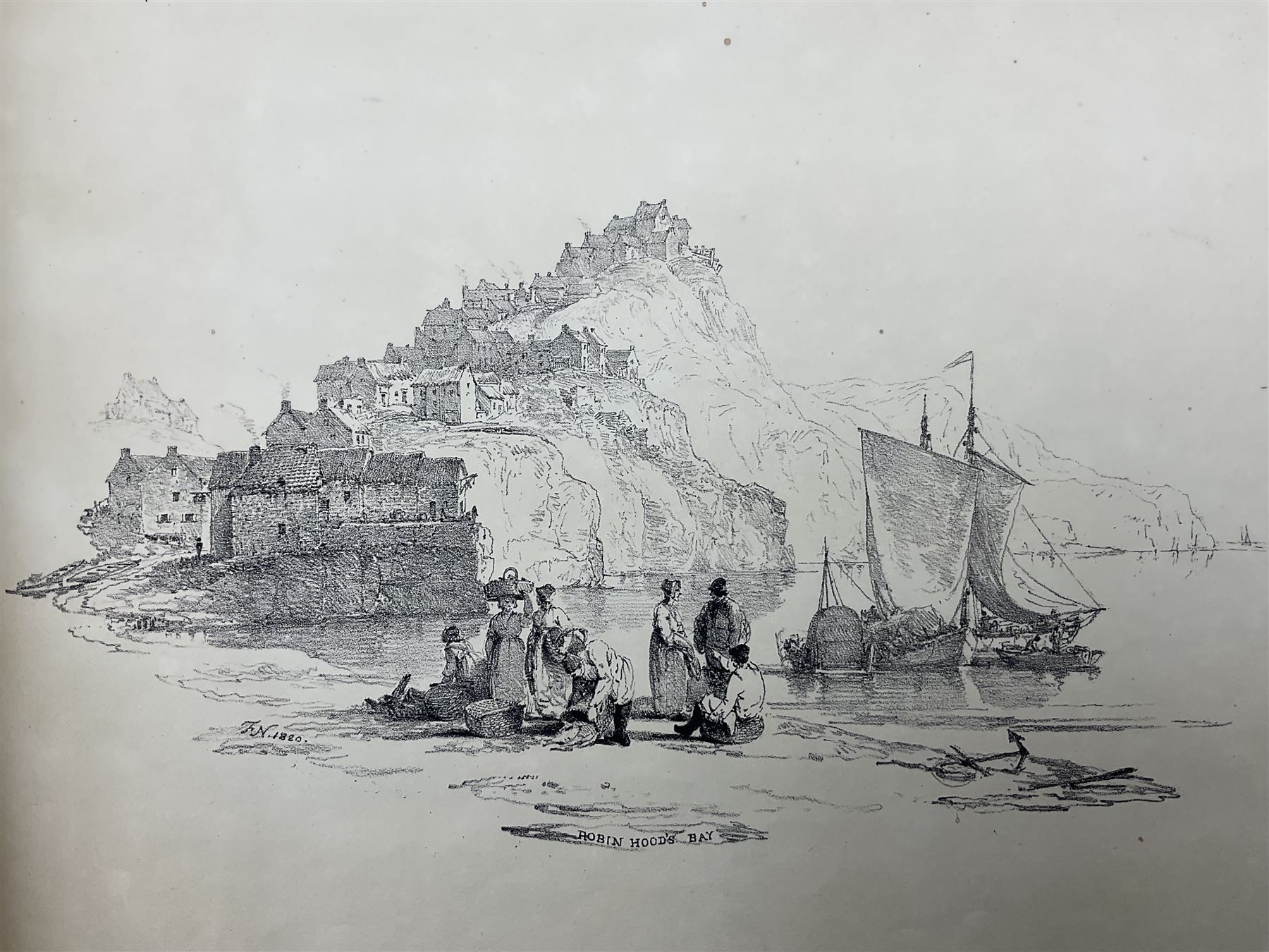 Francis Nicholson (British 1753-1844): 'Lithographic Impressions of Sketches from Nature',  original folio pub. 1820, in Solander box 