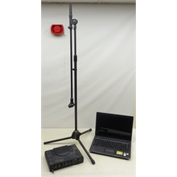  Star mate echo processor, Compaq Presario F500 laptop and microphone stand (3) all electrical's without adapters    