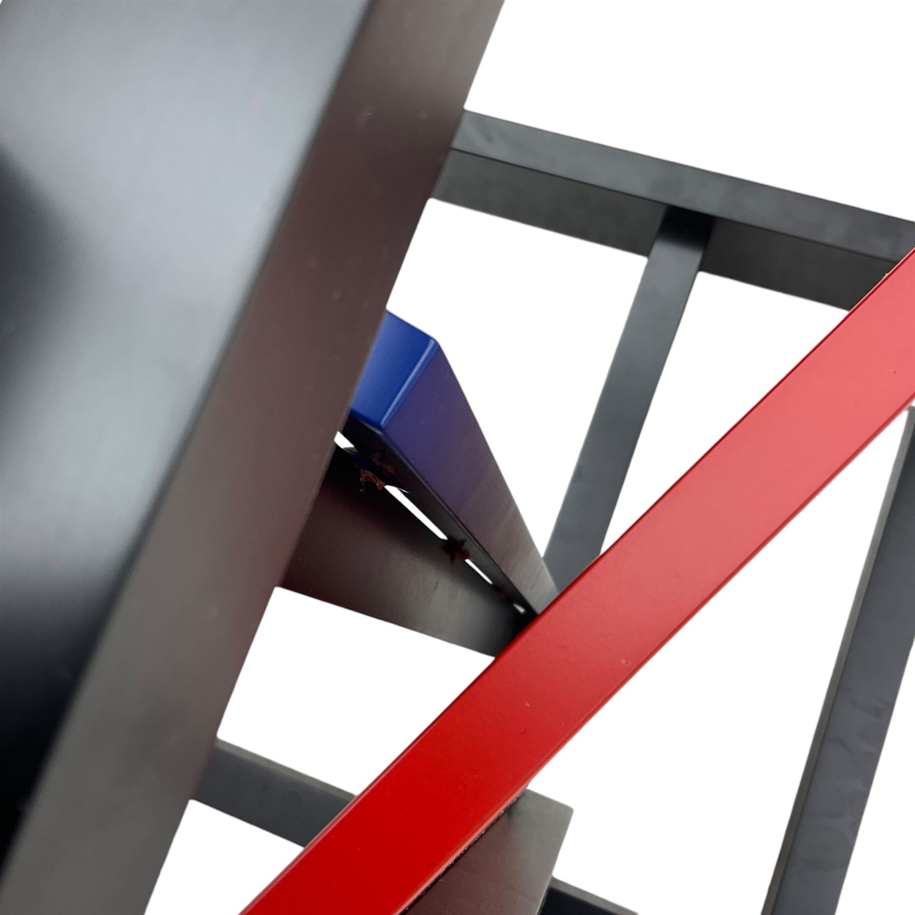 After Gerrit Rietveld (1888-1964) - 'Red and Blue Chair', in red, blue, black and yellow finish 