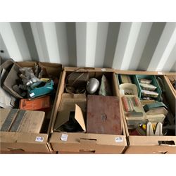 Woodworking and other tools in nine boxes - THIS LOT IS TO BE COLLECTED BY APPOINTMENT FROM DUGGLEBY STORAGE, GREAT HILL, EASTFIELD, SCARBOROUGH, YO11 3TX