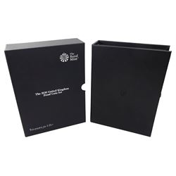 The Royal Mint United Kingdom 2020 proof coin set, cased with certificate