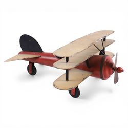 Tin plate plane, H21cm, L50cm