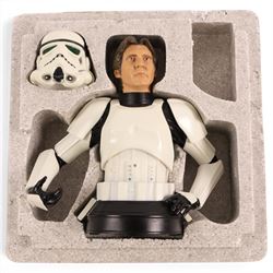 Four limited edition Gentle Giant Star Wars collectible mini busts, comprising 2013 Premier Guild Exclusive Mace Windu, Collector's Club Edition Han Solo in Stormtrooper Disguise, Revenge of the Sith Obi-Wan Kenobi and Return of the Jedi Emperor Palpatine, all boxed