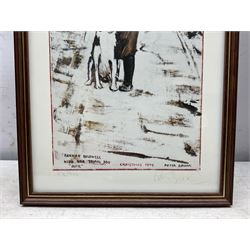 Peter Brook (Northern British 1927-2009): 'Hannah Hauxwell with her Young Dog' and 'Hannah Hauxwell Waving Goodbye', two limited edition prints signed and numbered in pencil max 34cm x 57cm (2)