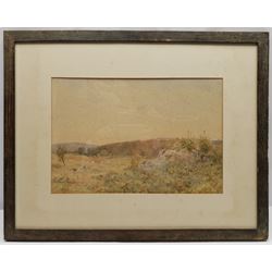 Elaine Katherine Grimshaw (British 1877-1972): 'Sunset Glow Hazelslack Westmorland', watercolour signed titled and dated 1919, original title label verso 25cm x 37cm 
Notes: Elaine was the daughter of John Atkinson Grimshaw. She studied at Balliol College Oxford and attended the Ruskin School of Art, and married Edmund Ragland Phillips at the age of twenty in 1897. After her marriage, she signed her work Elaine K Phillips, Elaine Phillips, or E Ragland Phillips.