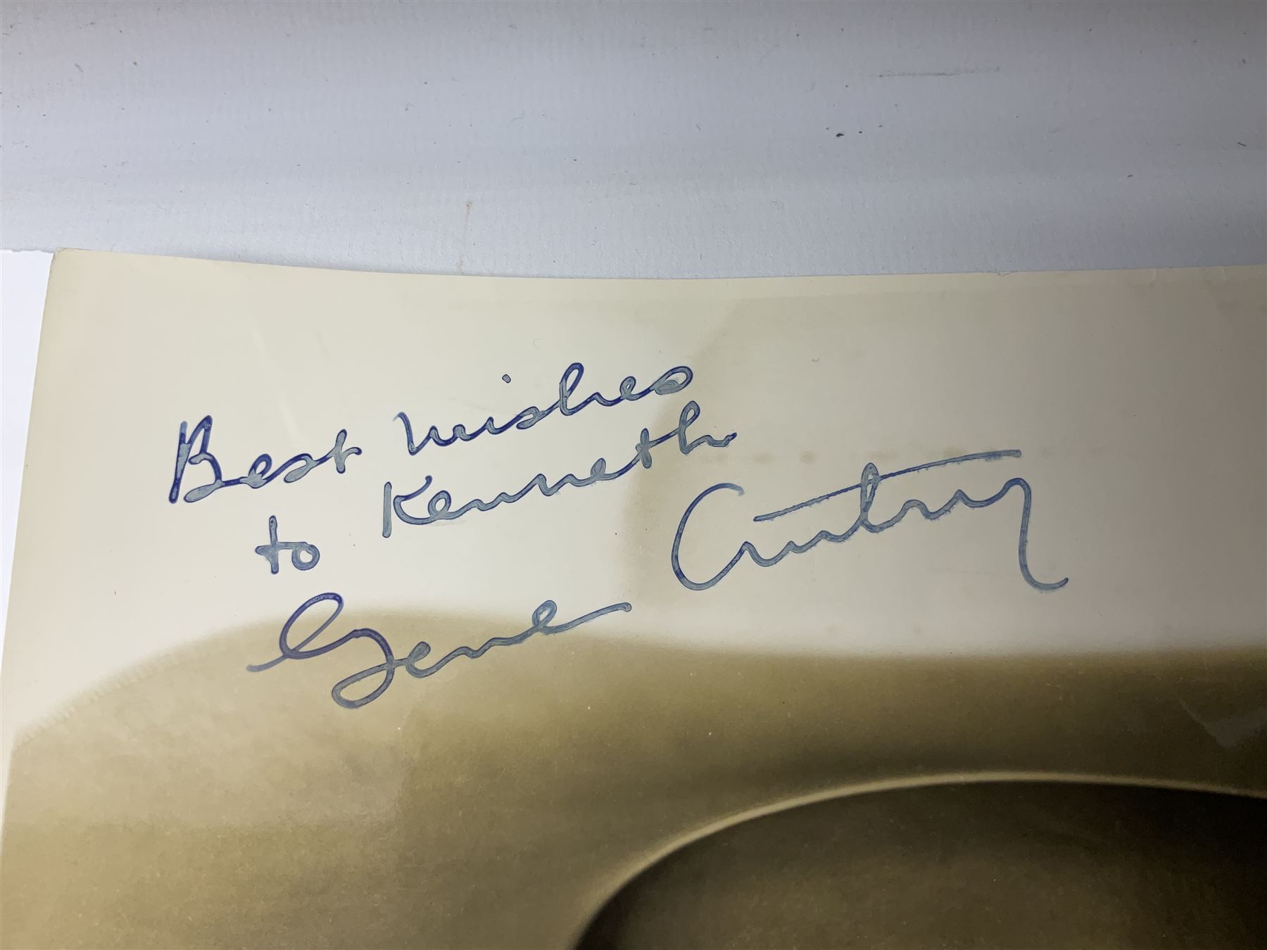 Dame Vera Lynn - collection of six signatures comprising TLS, album page and four colour photographs (including White Cliffs of Dover); signed photograph of John Mills; and signed photographs of film stars each with CoA including Bob Hope, Charlton Heston, Gene Autry, Sound of Music Julie Andrews and Christopher Plummer and Joanna Lumley