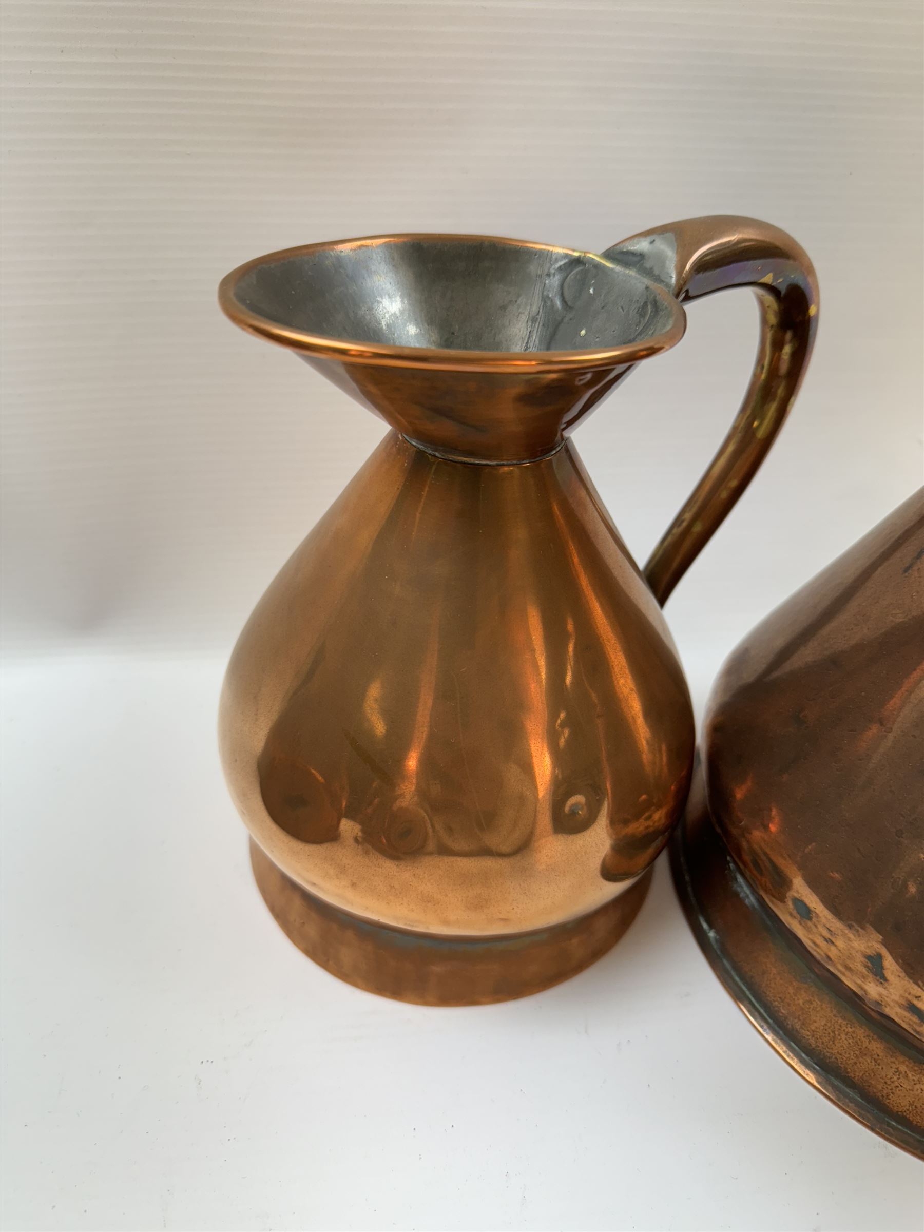 Graduated set of four copper haystack measures, by Corrie & Son Perth