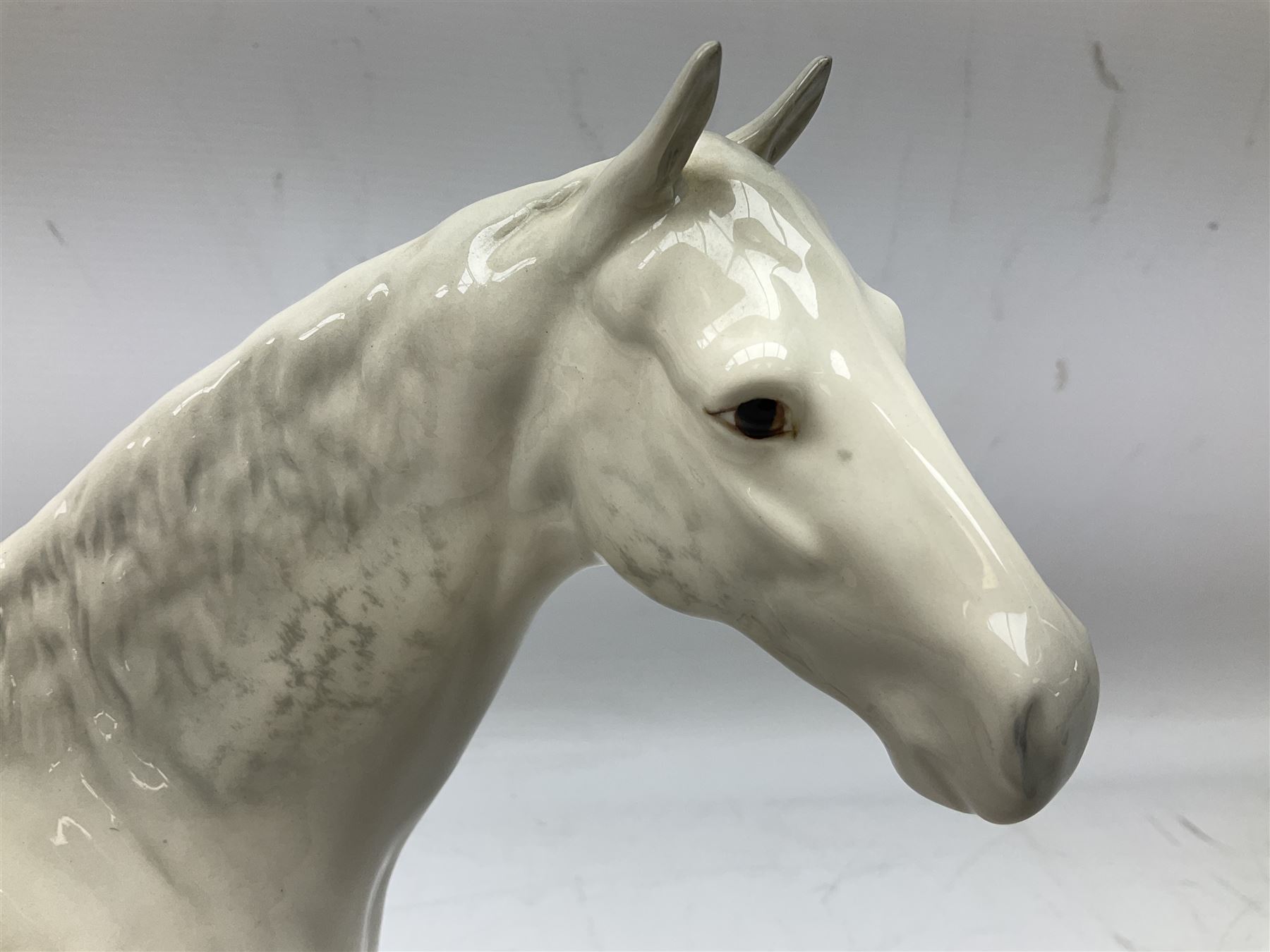 Beswick Large Hunter in grey no. 1734, printed mark beneath, H30cm
