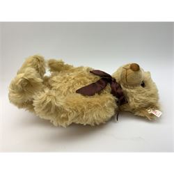 Steiff limited edition Year 2000 Teddy Bear, blonde colour with growler mechanism, No.12005, H17