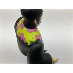 Special edition The Beatles Yellow Submarine playing cards, unopened with gilt edging in a metal tin, together with 1999 McFarlane Toys figures of Yellow Submarine John Lennon and Jeremy Hillary Boob, PH. D, tallest figure 19.5cm 