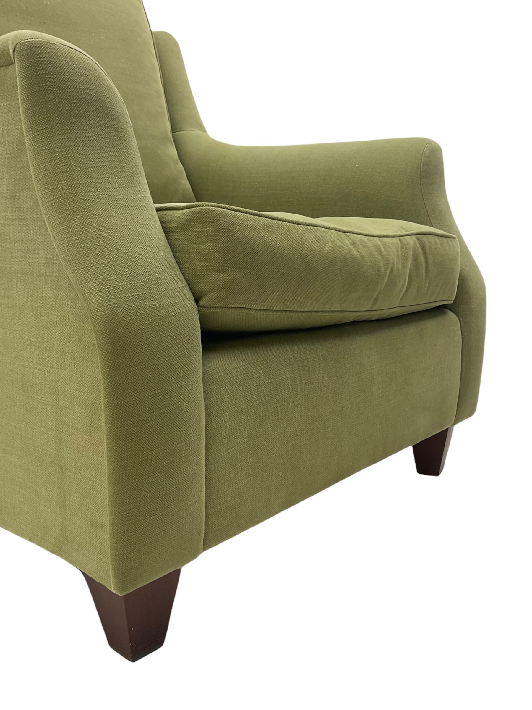 WesleyBarrell two seat sofa and pair of matching armchairs